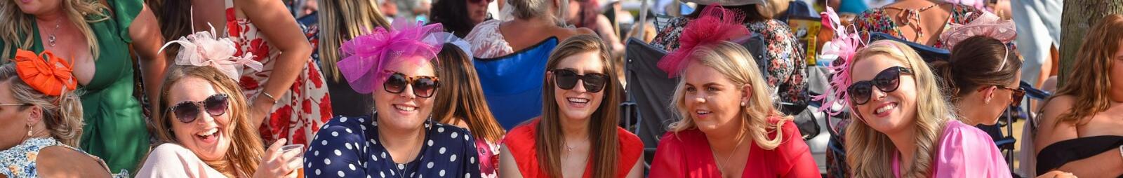 A group of ladies enjoying a race day at Southwell Races